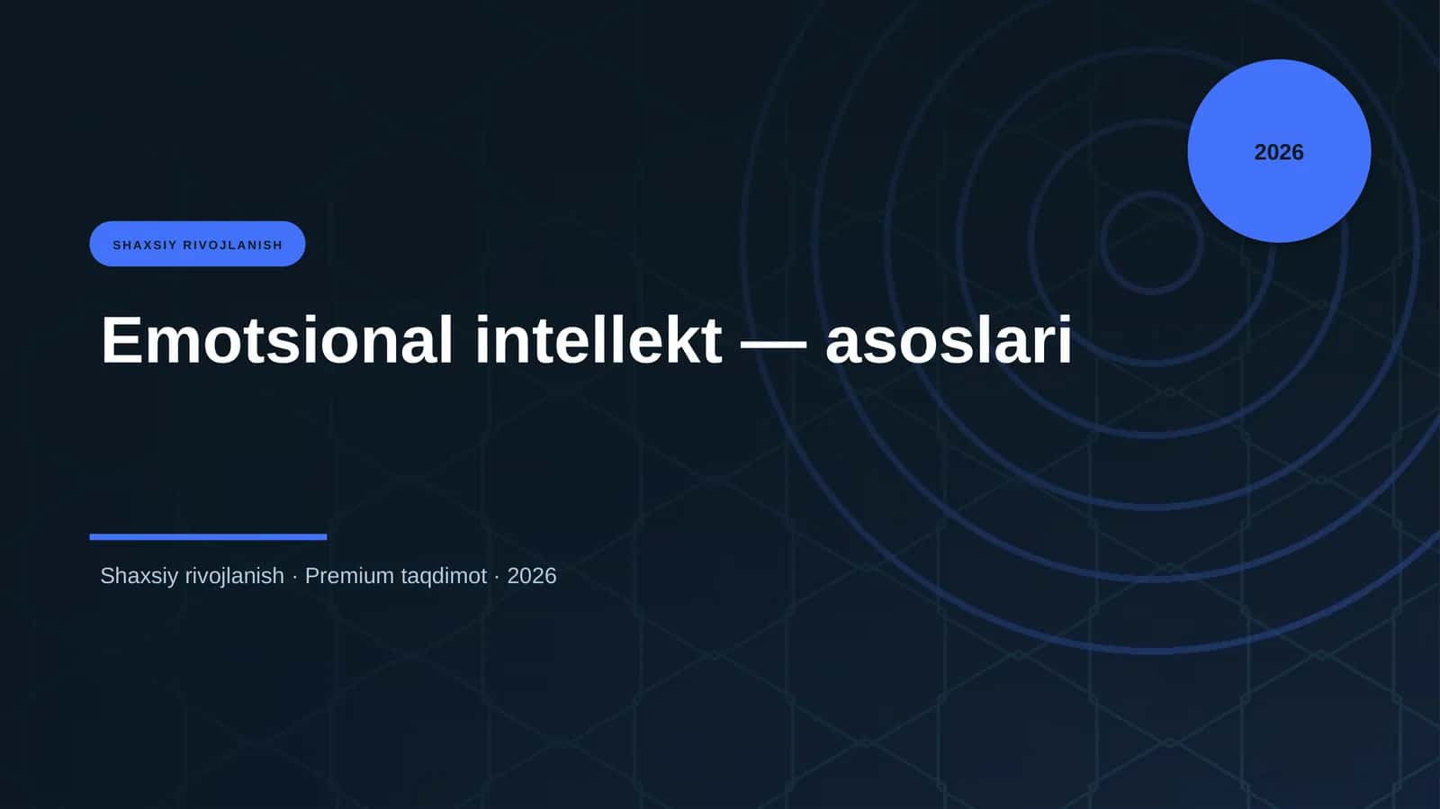 Emotsional intellekt — asoslari 1