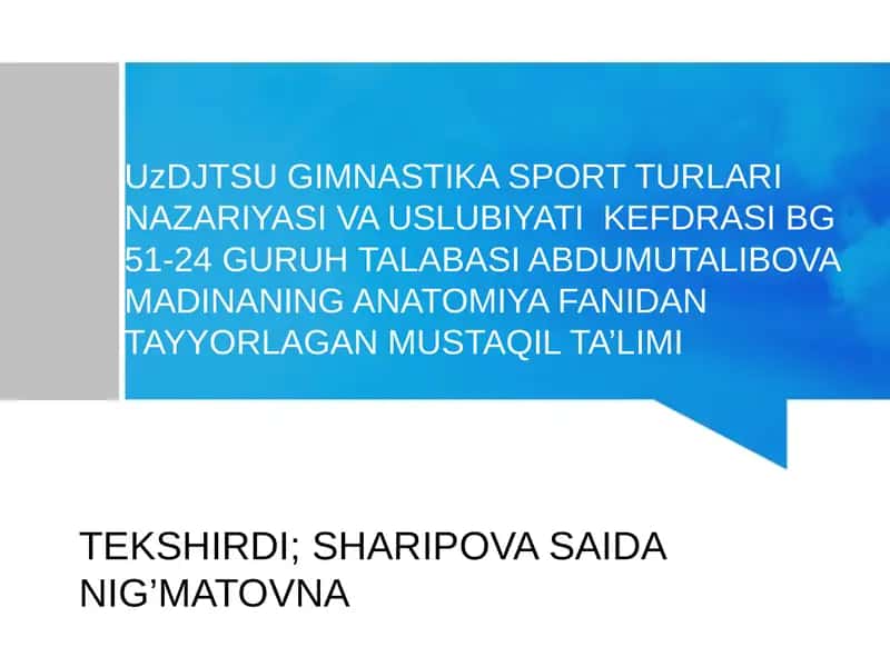 VENA QON AYLANISH TIZIMI 1