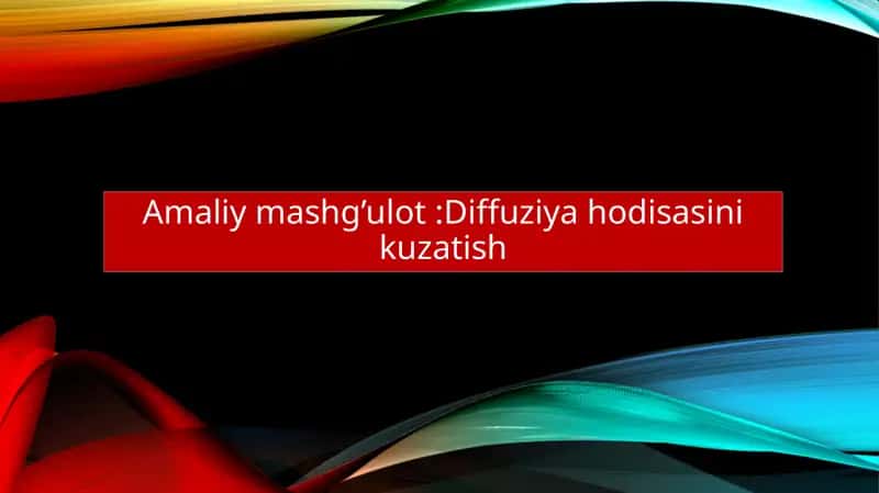 Diffuziya hodisasi 1