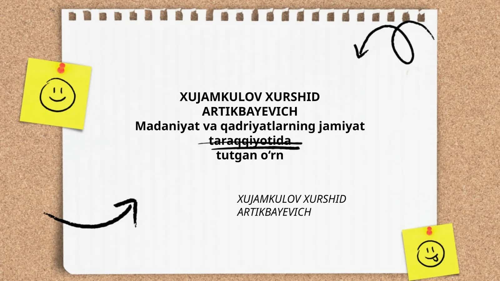 Madaniyat va qadriyatlarning jamiyat taraqqiyotida tutgan o‘rn 1