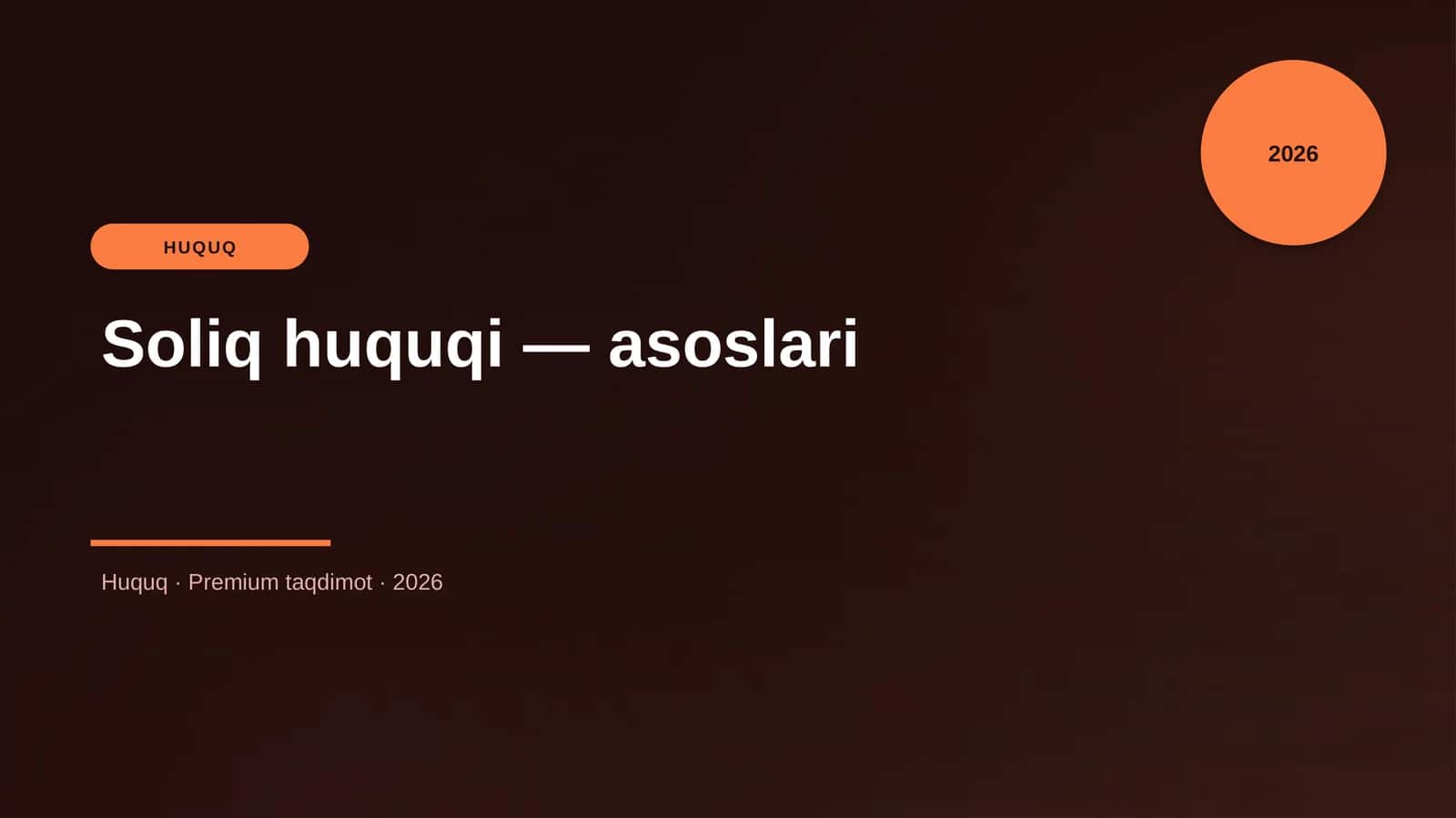 Soliq huquqi — asoslari 1