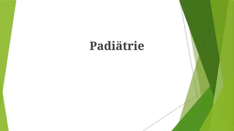 Padiätrie 1