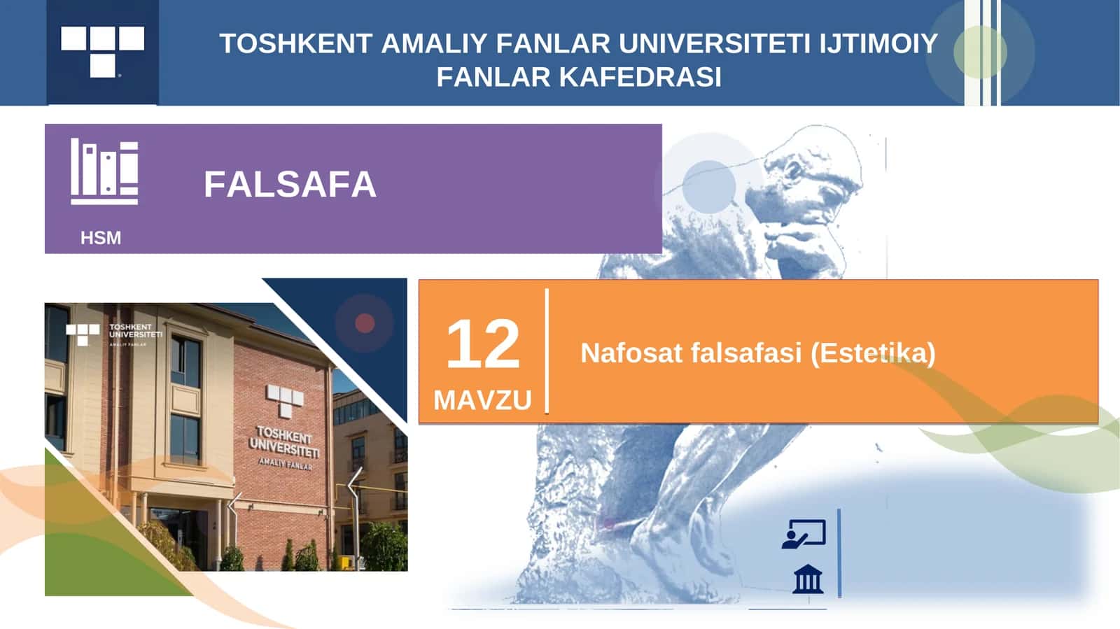 Nafosat falsafasi (Estetika) 1