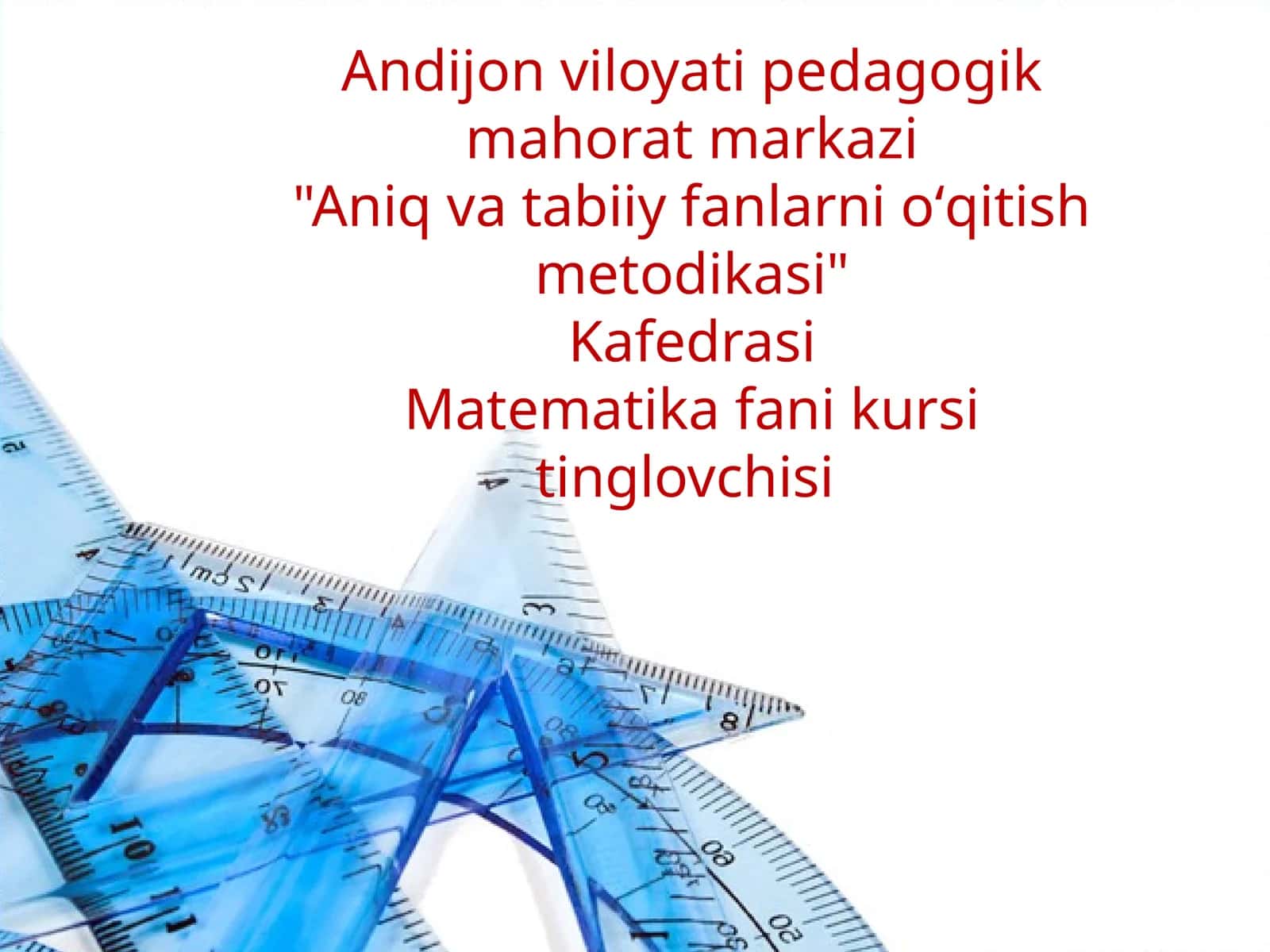 Murakkab shakllarning yuziga doir “Yog‘ochli fantaziya” amaliy mashg‘uloti "Aniq va tabiiy fanlarni oʻqitish metodikasi" 1