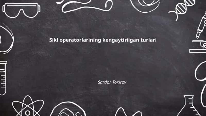 Ichma-ich sikl operatorlari 1