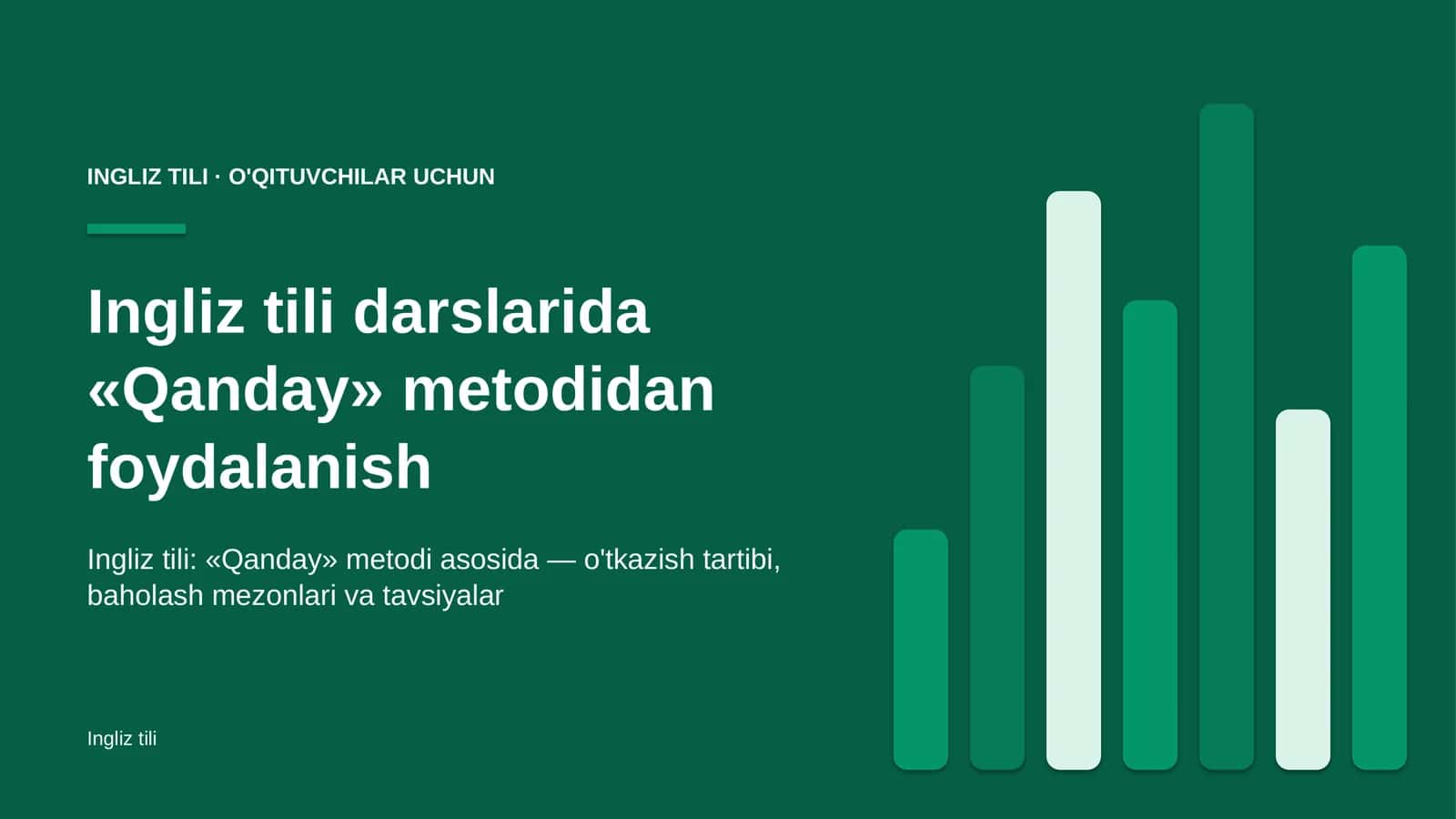 ingliz tili darslarida qanday metodidan foydalanish 5652 1