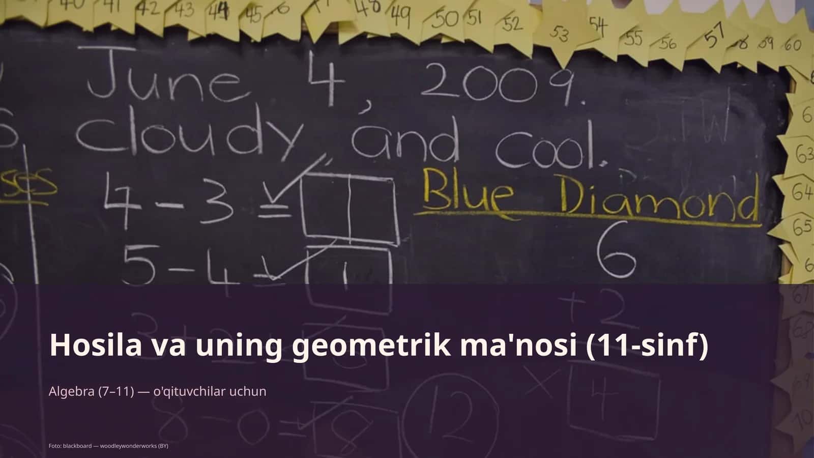 Hosila va uning geometrik ma'nosi (11-sinf) 1