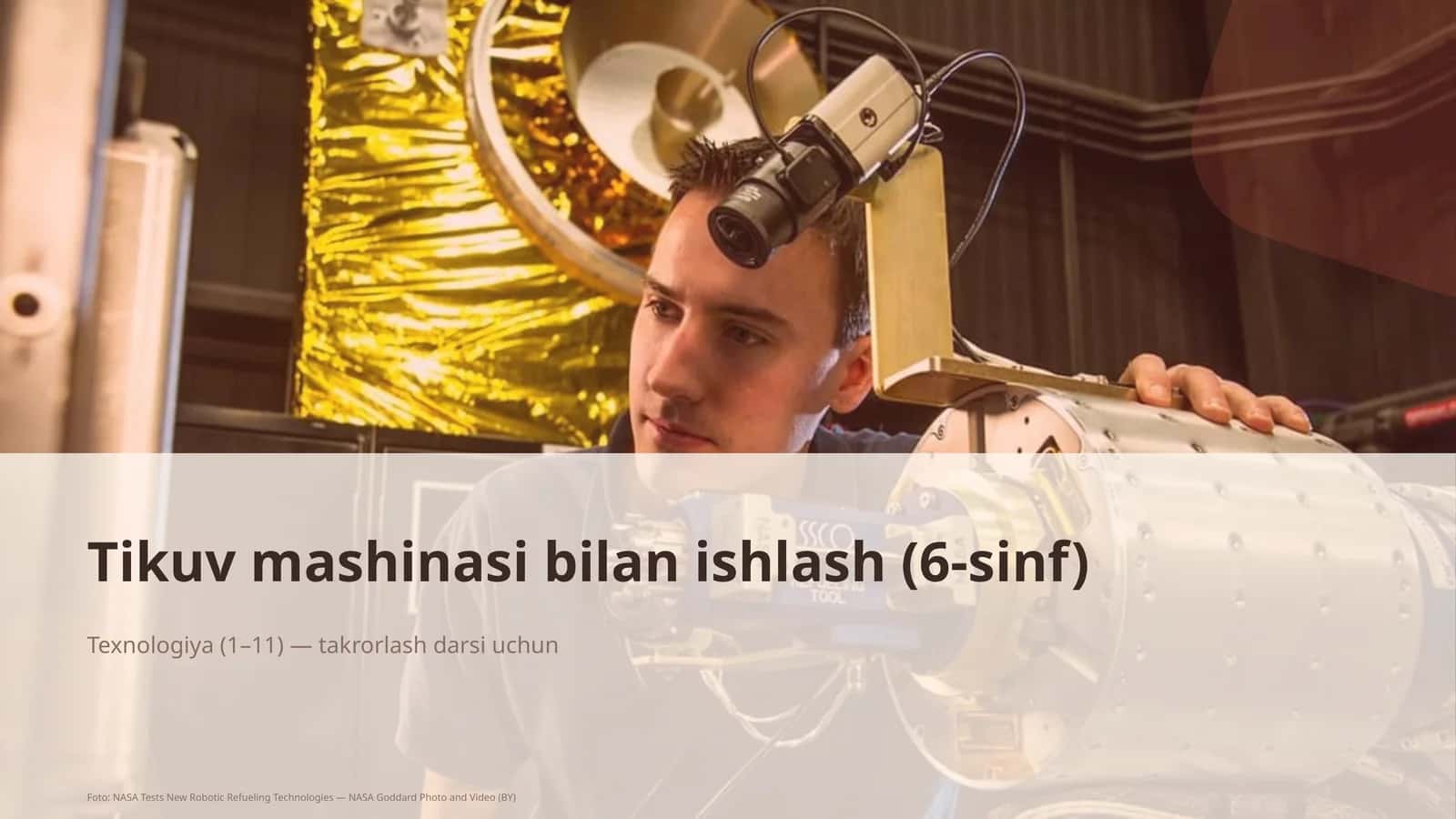 Tikuv mashinasi bilan ishlash (6-sinf) 1