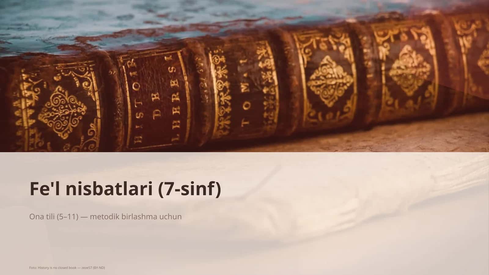 Fe'l nisbatlari (7-sinf) 1