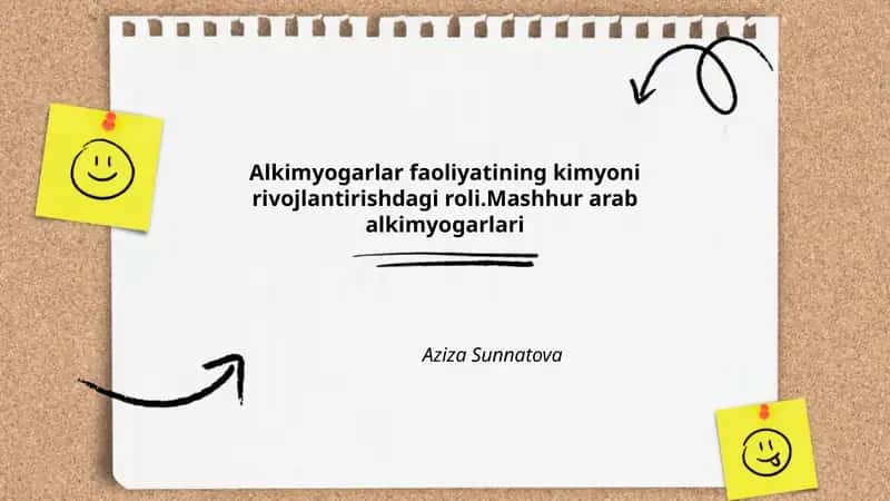 Alkimyogarlar faoliyatining kimyoni rivojlantirishdagi roli 1