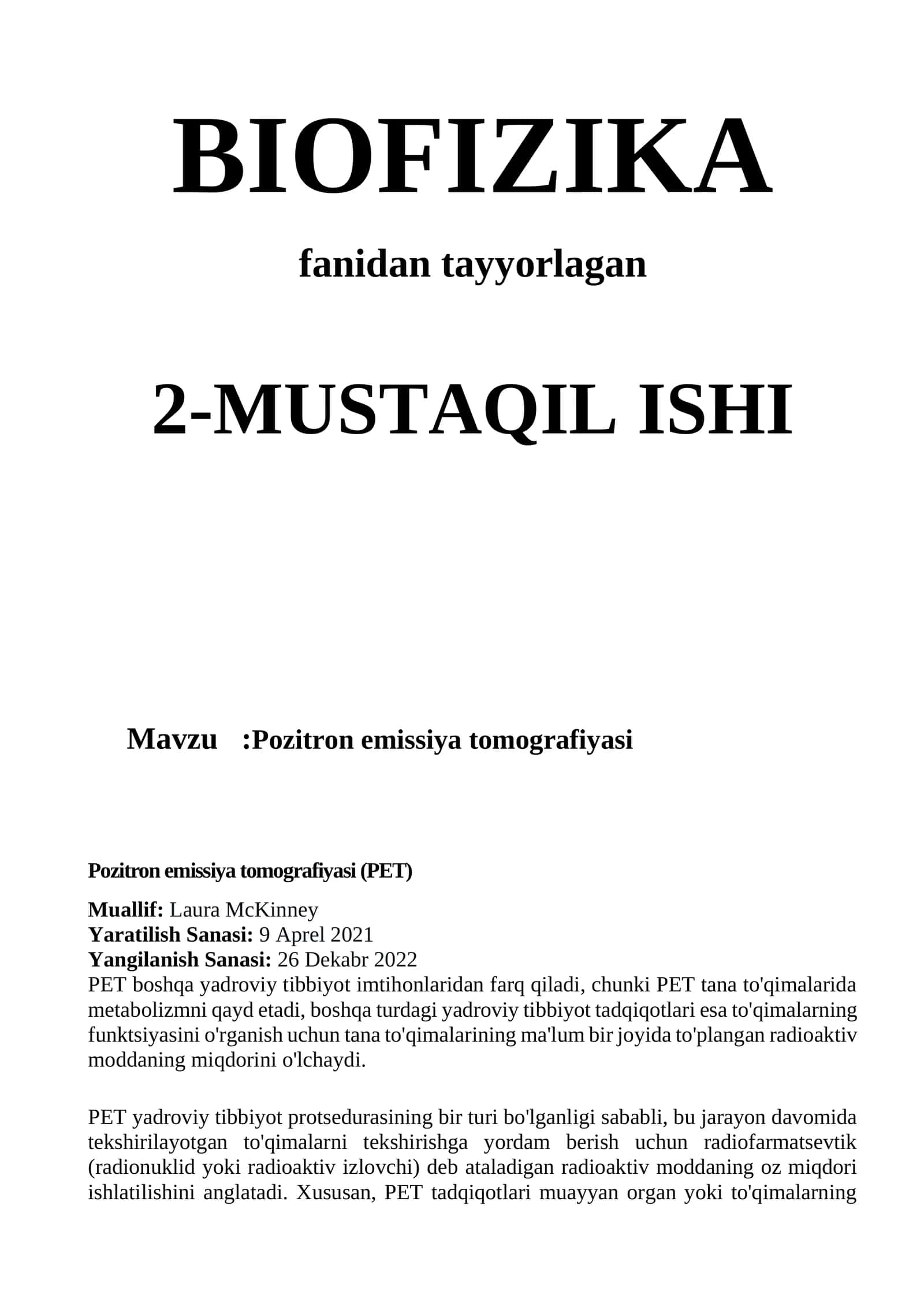 Pozitron emissiya tomografiyasi 1