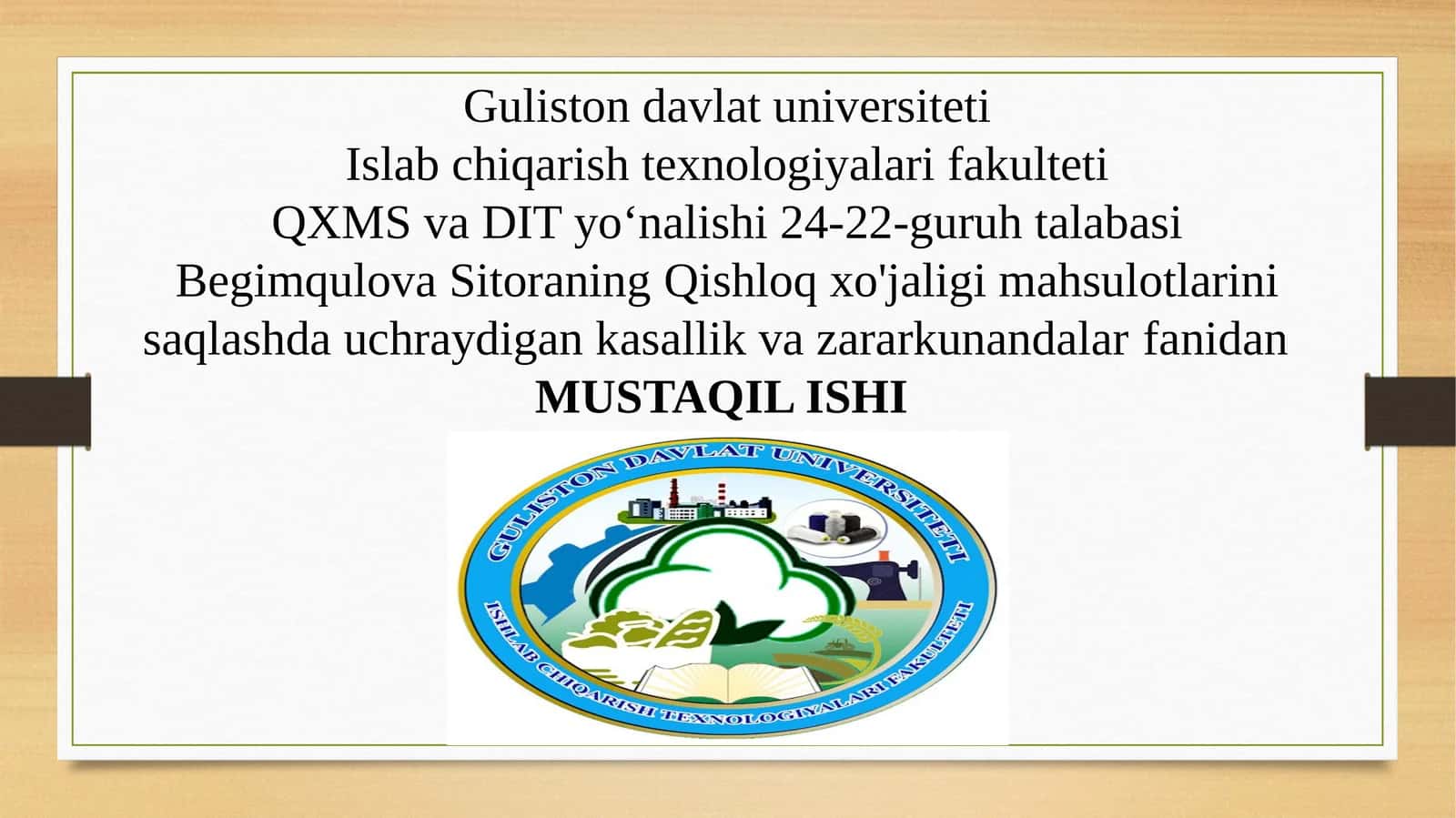 Hasharotlarning chala va to’liq o’zgarishlari 1