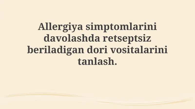 Allergiya turlari va alomatlari 1
