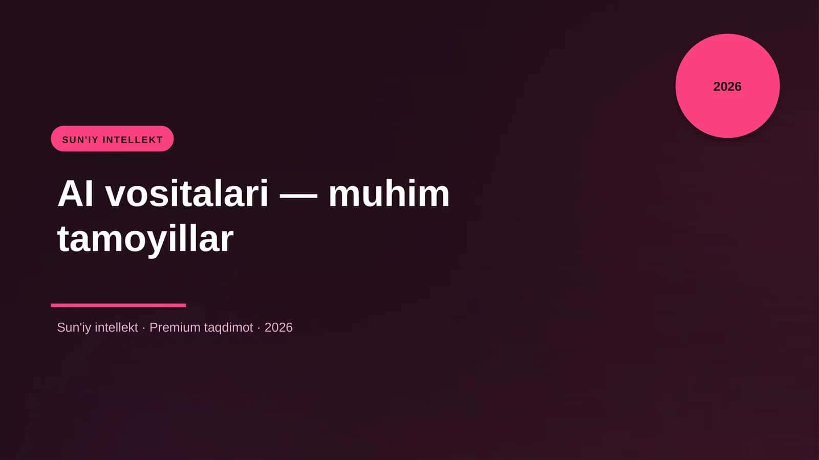 AI vositalari — muhim tamoyillar 1