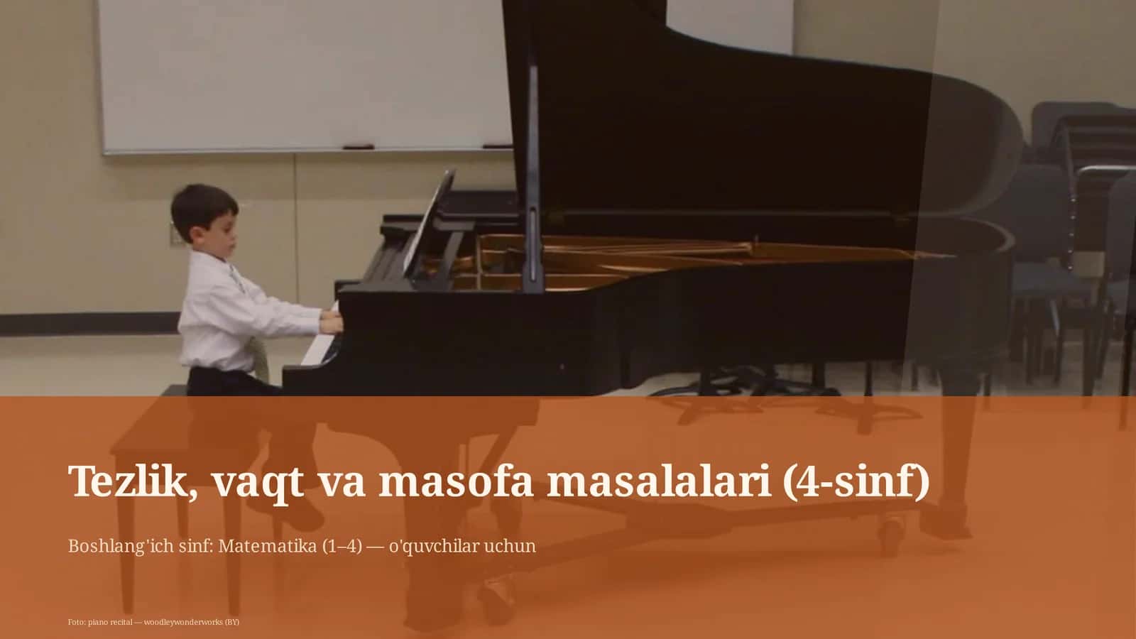 Tezlik, vaqt va masofa masalalari (4-sinf) 1