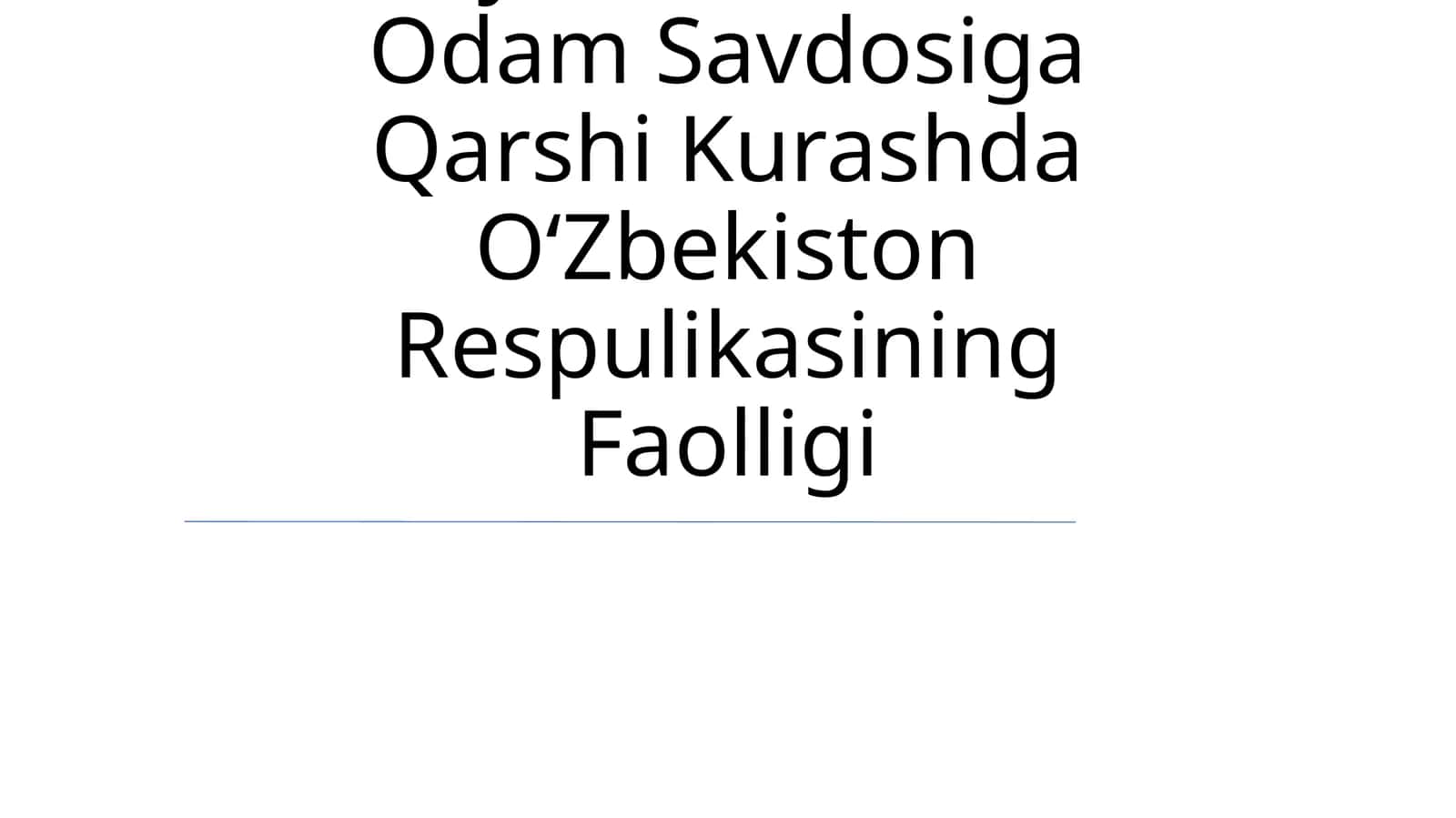 Markaziy Osyoda Xavsizlik Masalalari 1