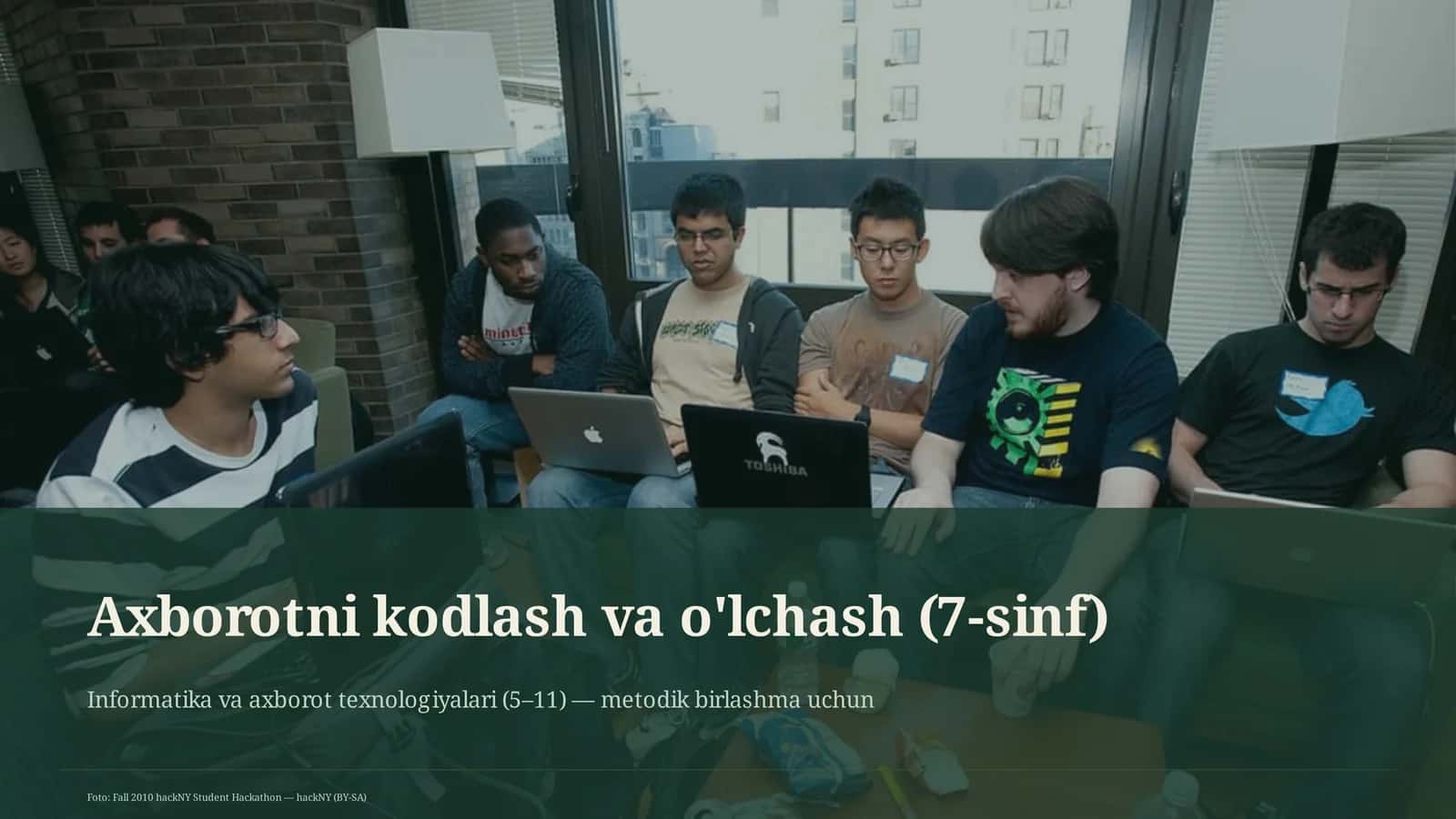 Axborotni kodlash va o'lchash (7-sinf) 1