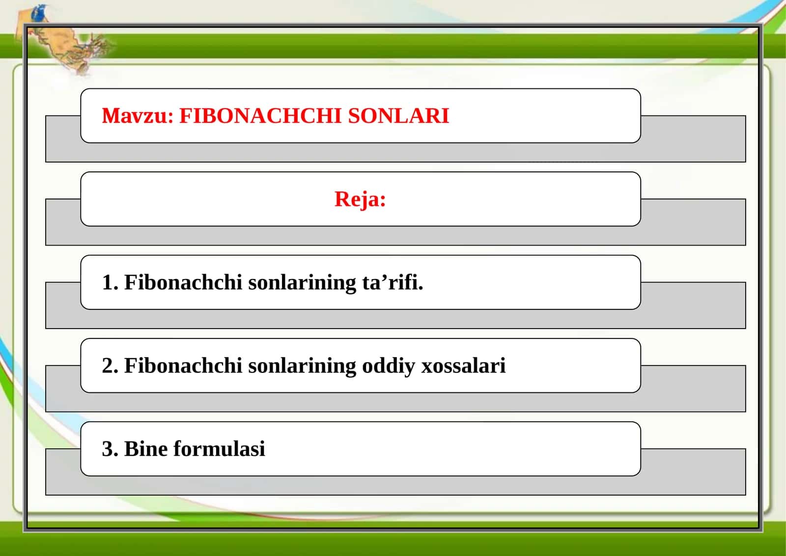 Fibonachchisonlari 1