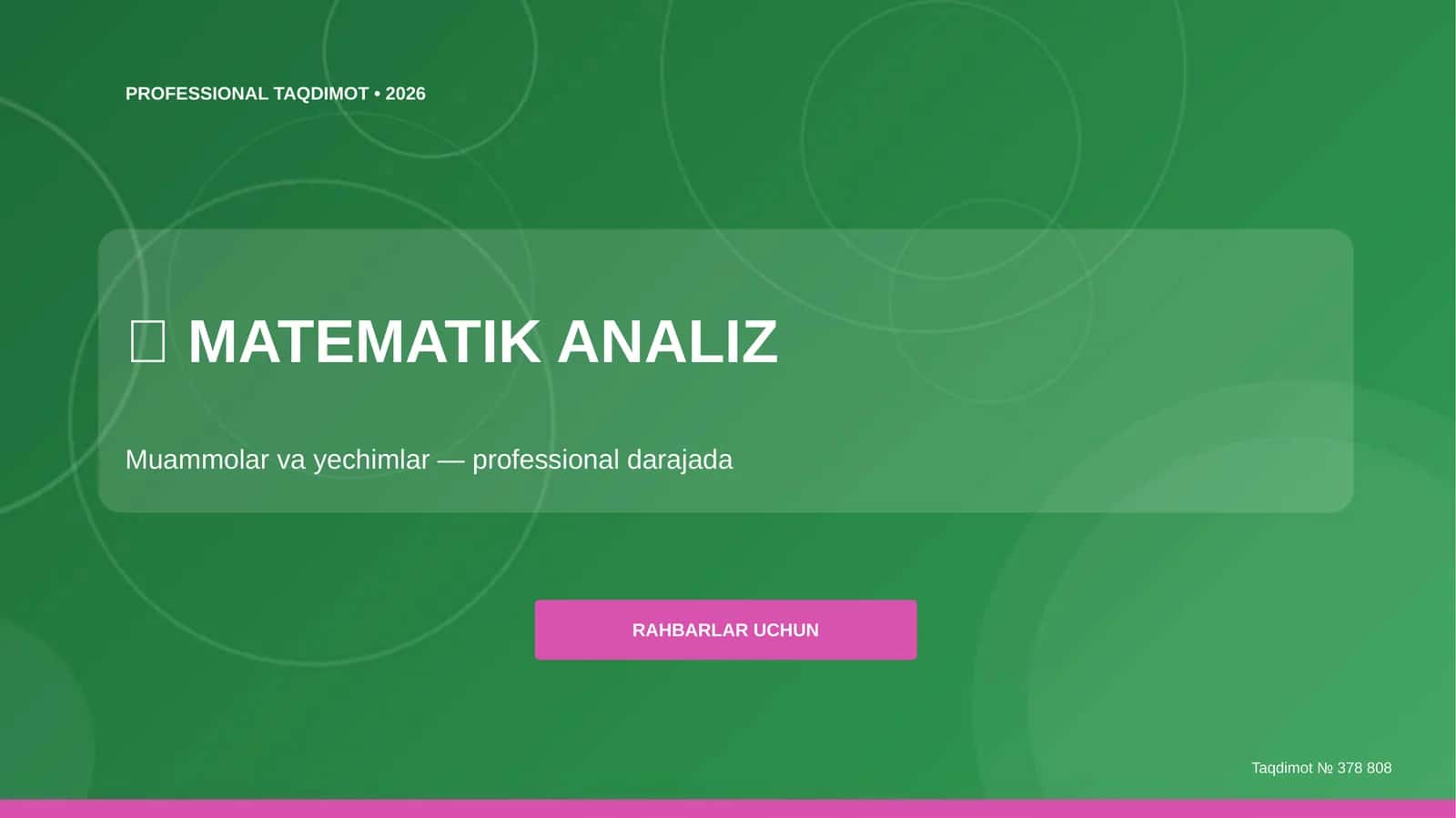 Matematik Analiz 1