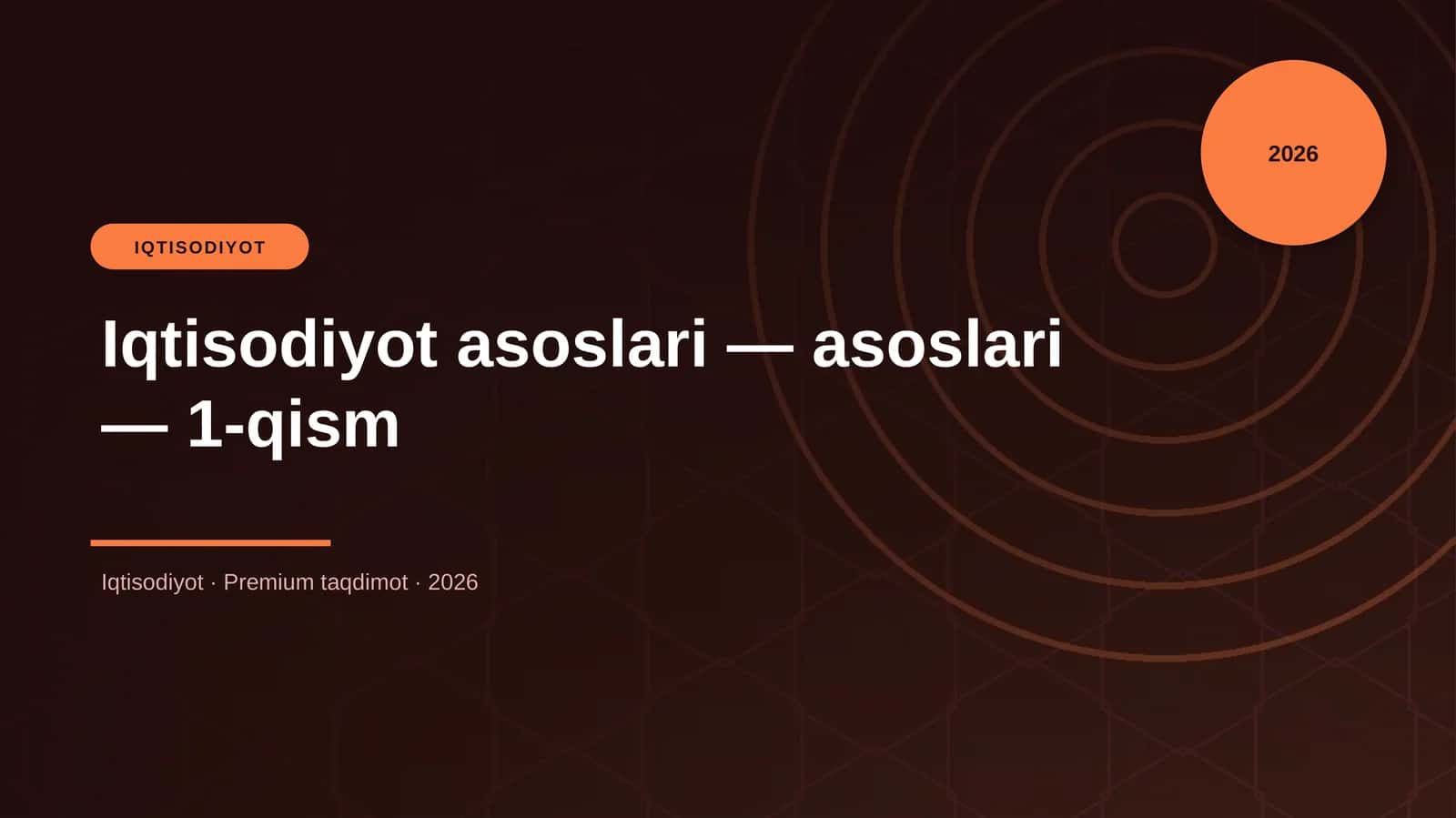 Iqtisodiyot asoslari — asoslari — 1-qism 1