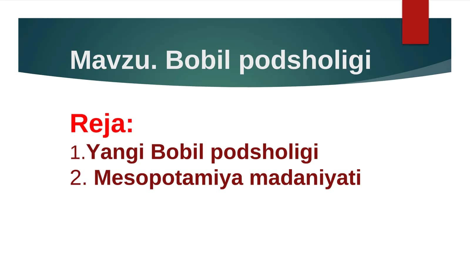 Mesopotamiya madaniyati 1