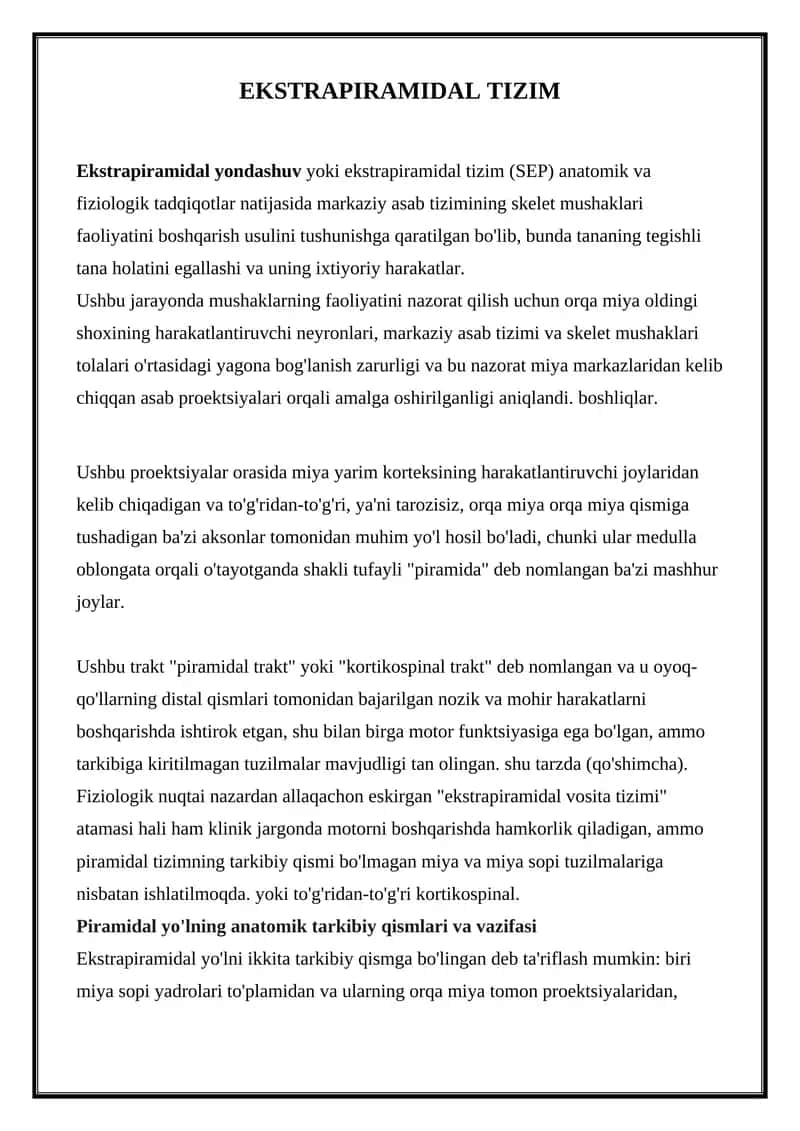 Ekstrapiramidal tizim 1