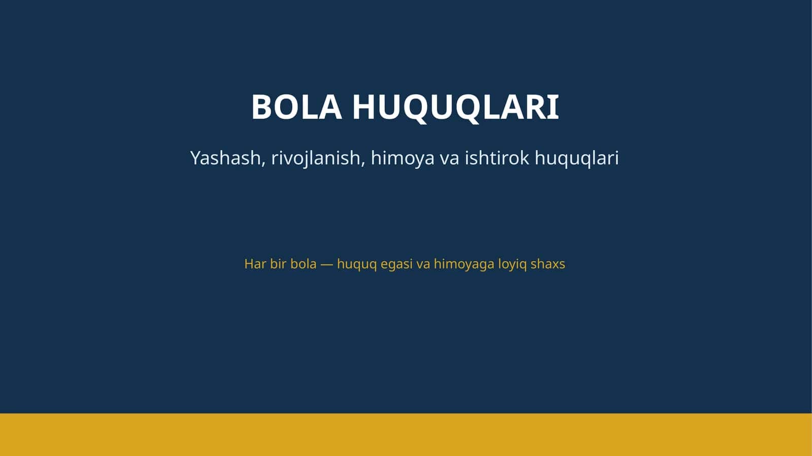 BOLA HUQUQLARI 1