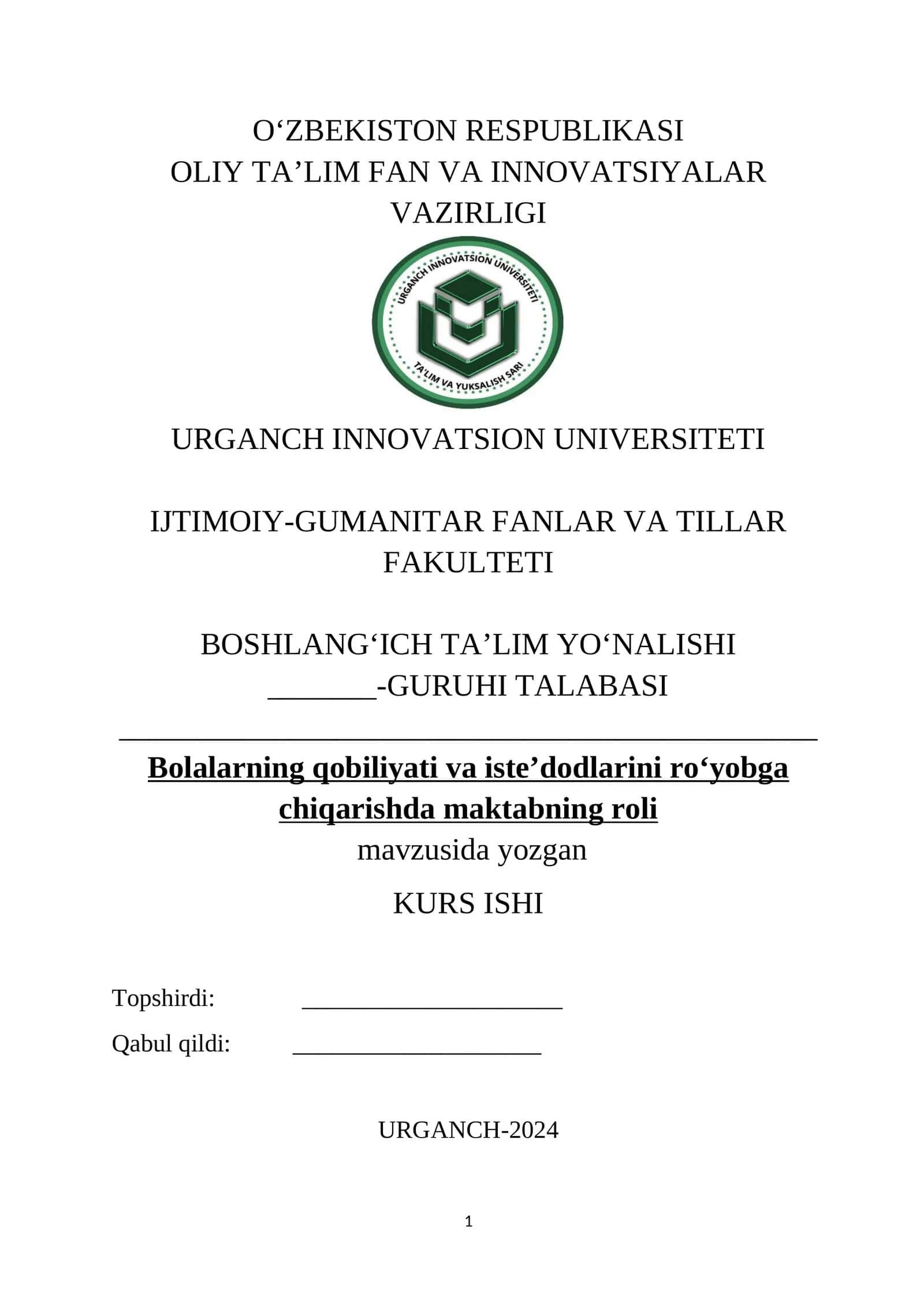 Bolalarning Qobiliyati va Iste’dodlarini Ro‘yobga Chiqarishda Maktabning Roli 1