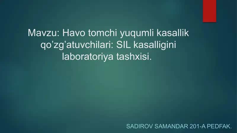 SIL kasalligi 1