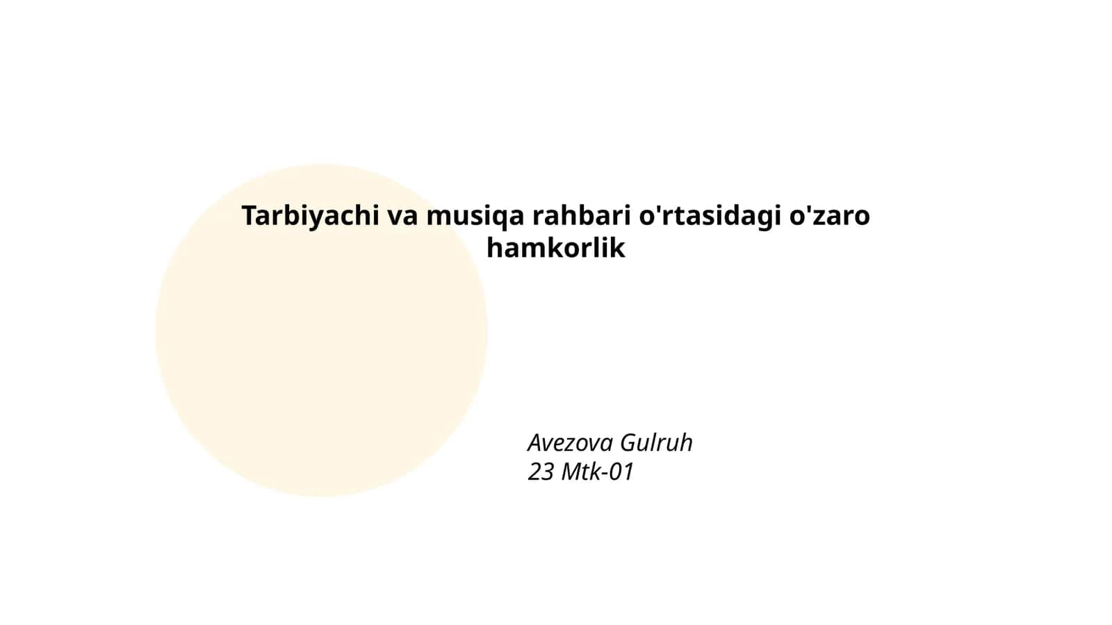 Darslarni birgalikda rejalashtirish 1