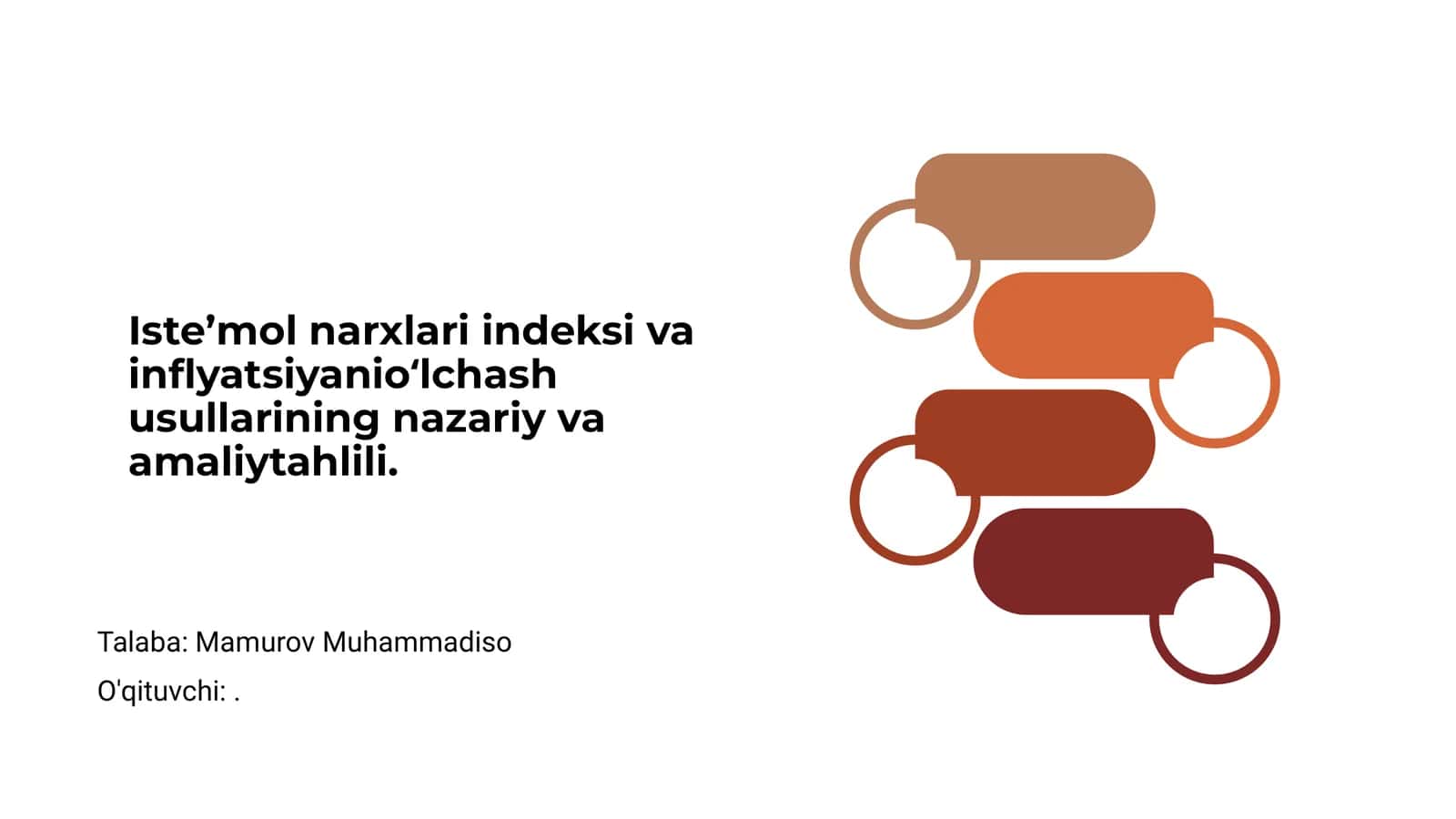 Iste’mol narxlari indeksi va inflyatsiyanio‘lchash usullarining nazariy va amaliytahlili 1