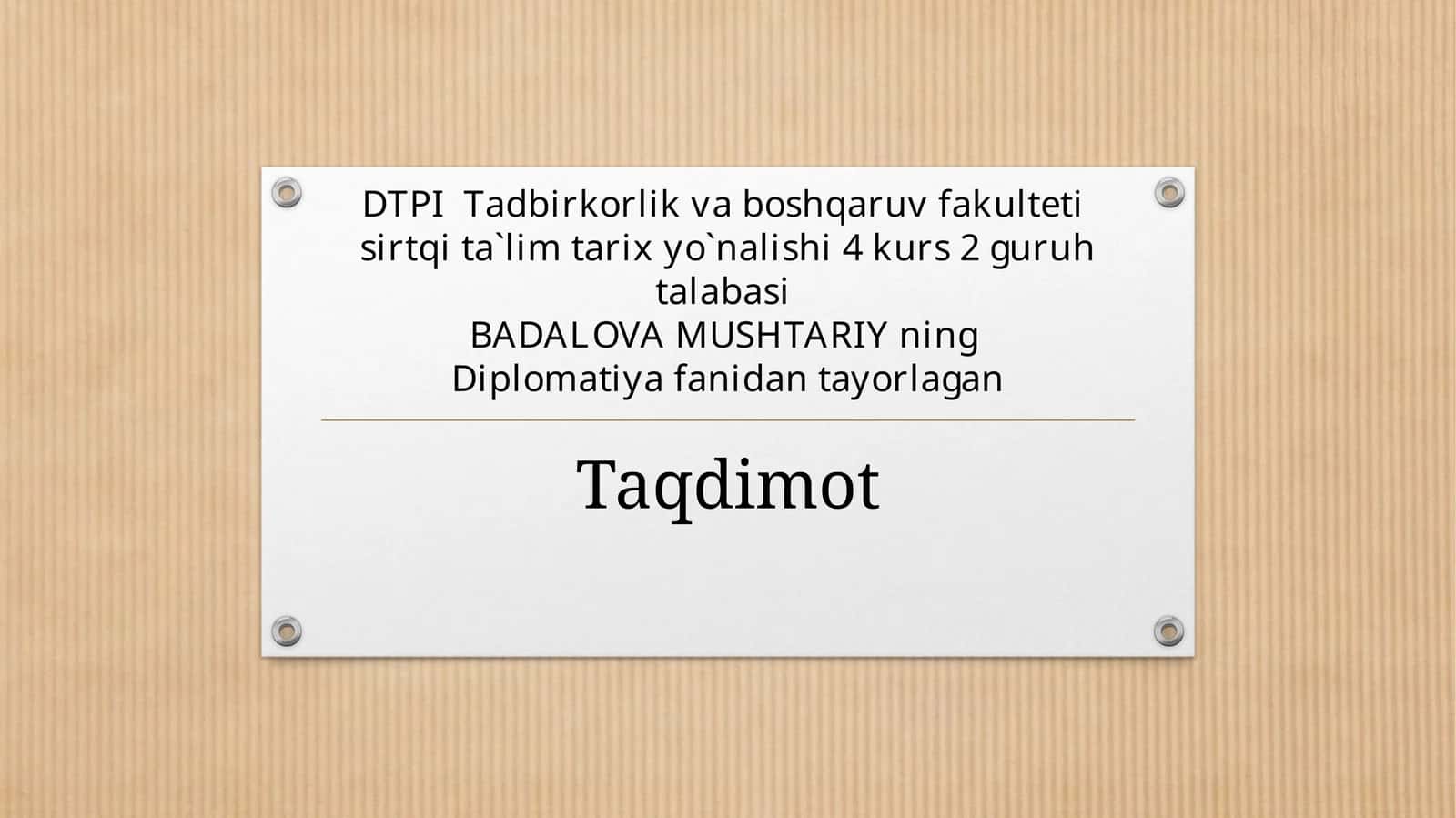 O`zbekiston Respublikasining Turkiya Respublikasidagi Elchixonasi 1