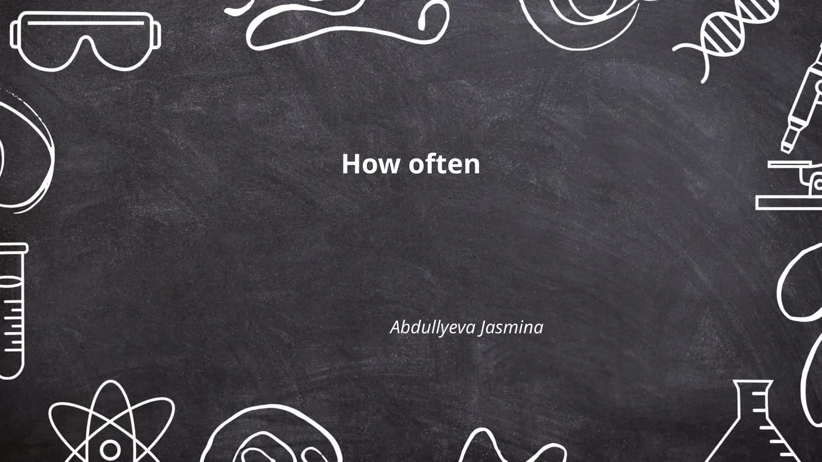 Frequency Adverbs 1
