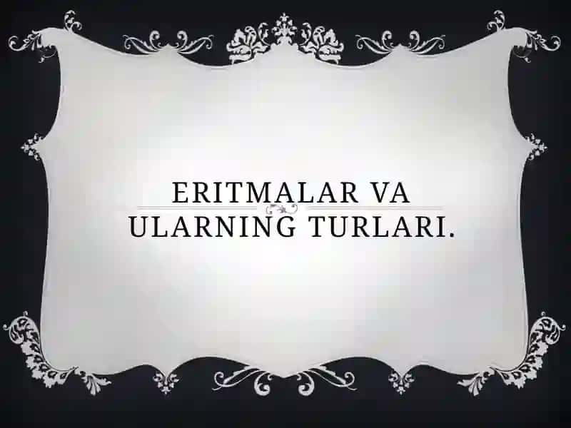 Eritmalar