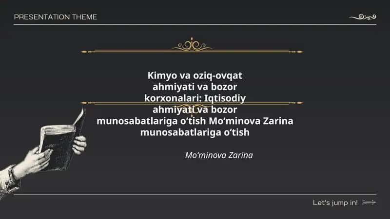 Kimyo va oziq-ovqat 1