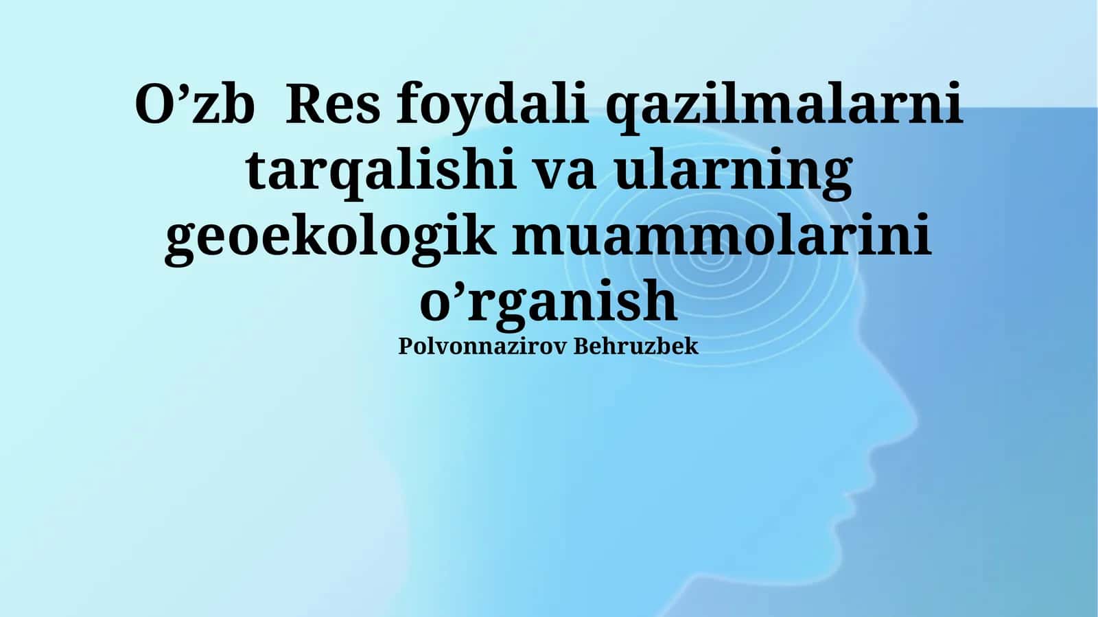 O’zbekistondagi Foydali Qazilma Boyliklarning Tarqalishi 1