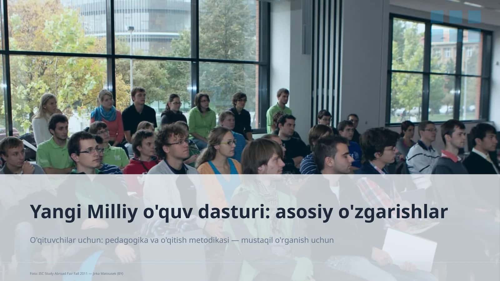 Yangi Milliy o'quv dasturi: asosiy o'zgarishlar 1