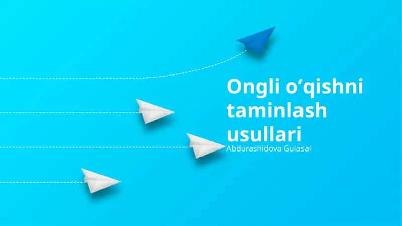 Ongli oʻqishni taminlash usullari 1