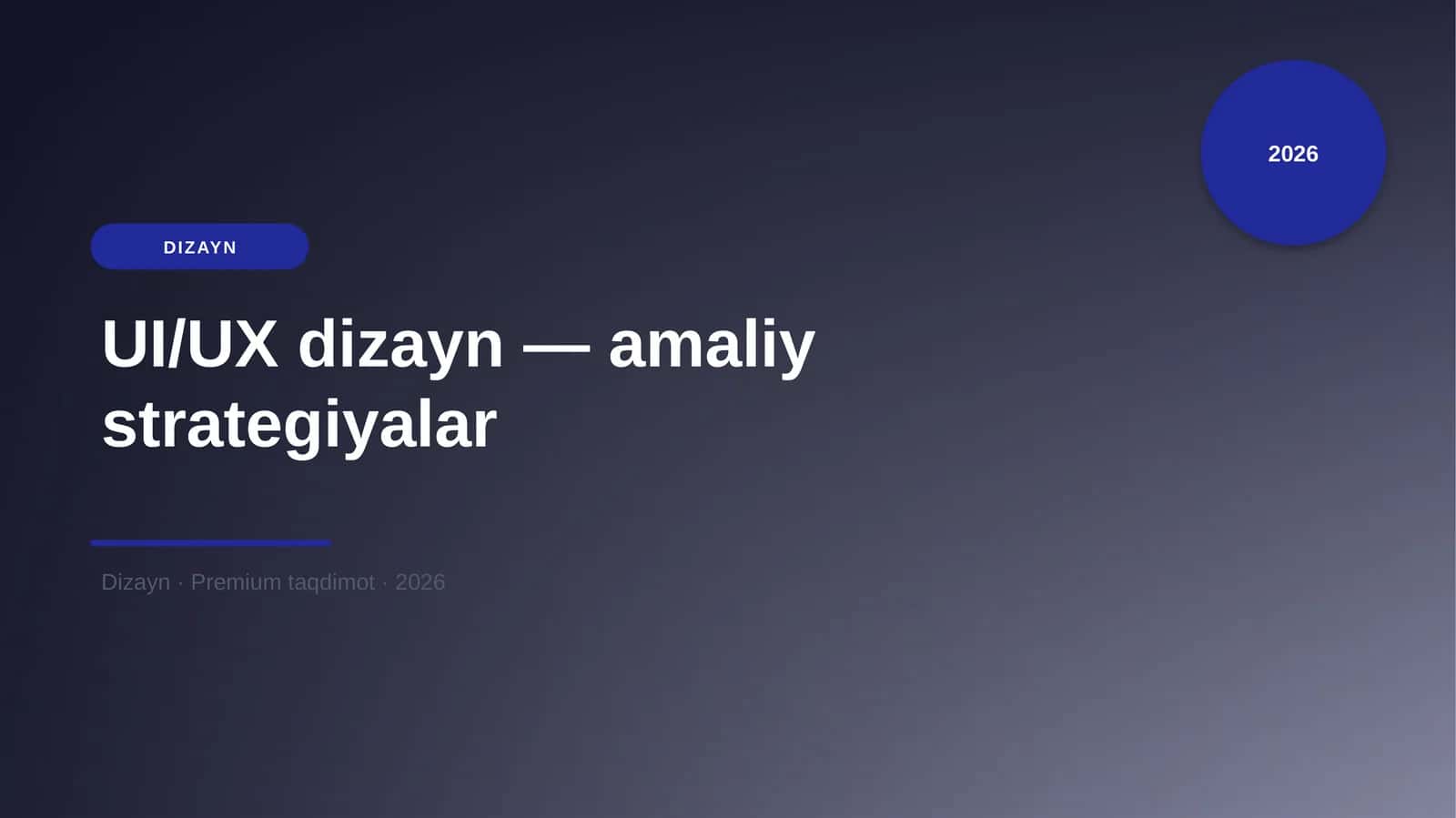 UI/UX dizayn — amaliy strategiyalar 1