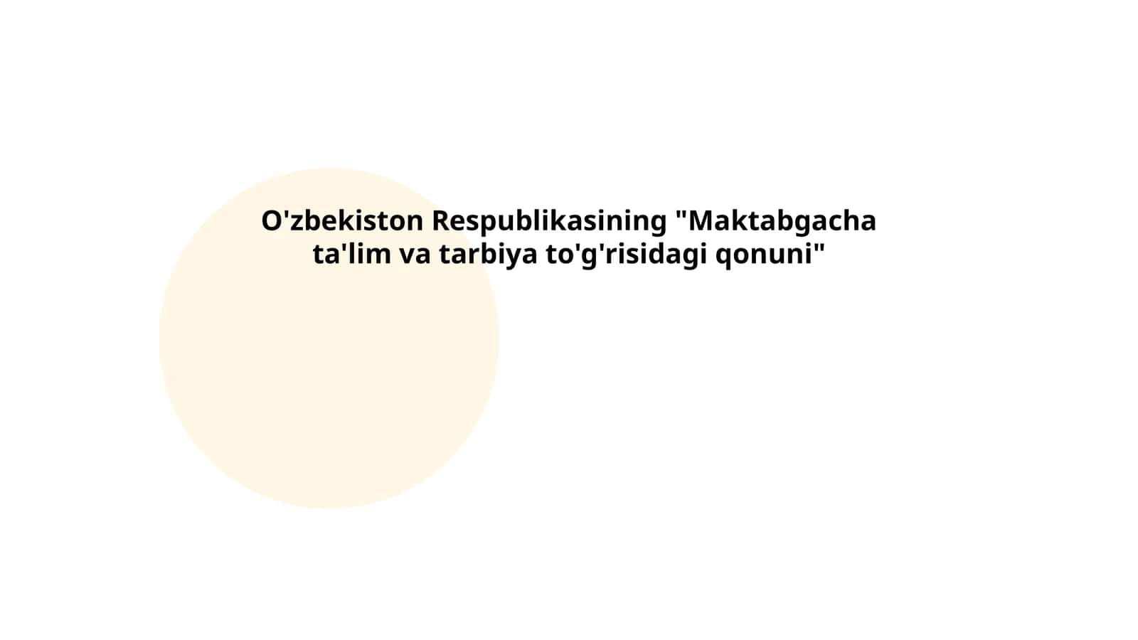 Maktabgacha ta'lim tizimi 1