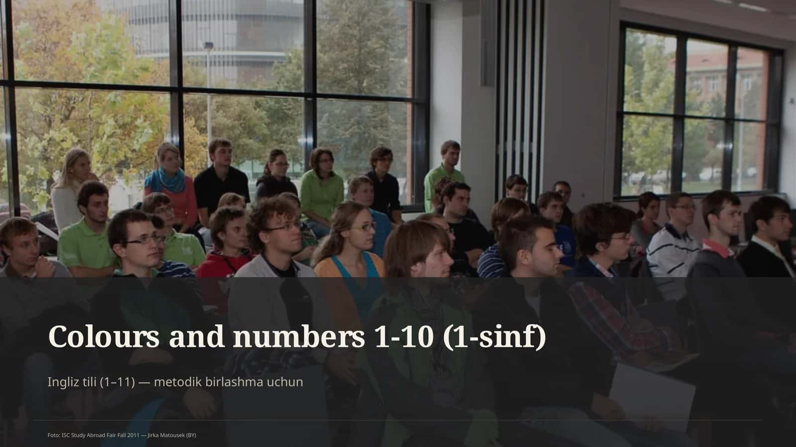 Colours and numbers 1-10 (1-sinf) 1