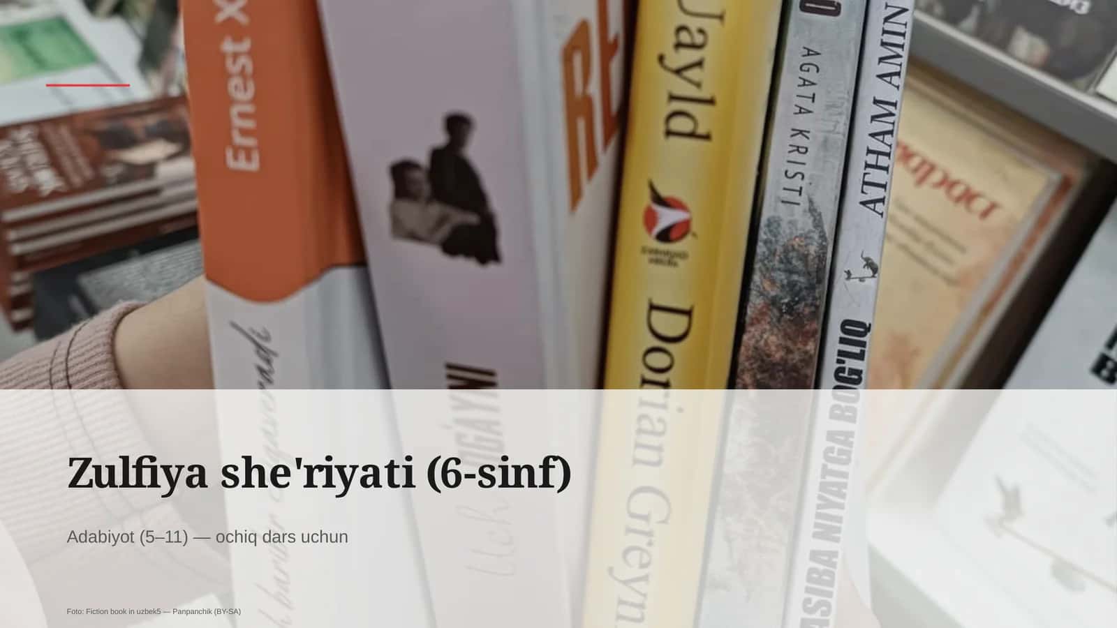 Zulfiya she'riyati (6-sinf) 1