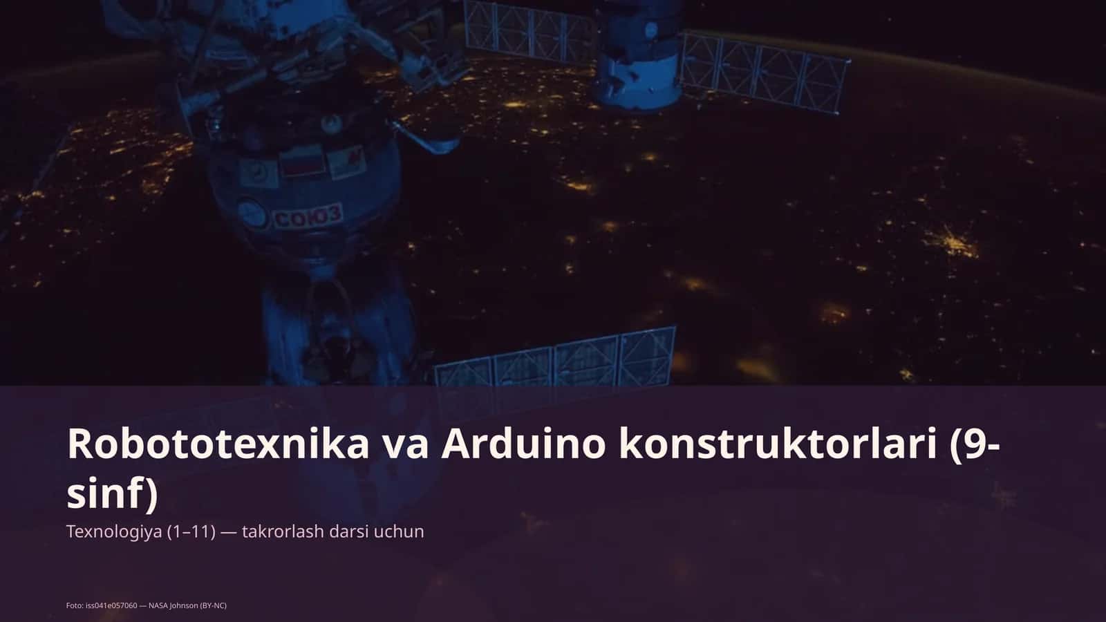 Robototexnika va Arduino konstruktorlari (9-sinf) 1