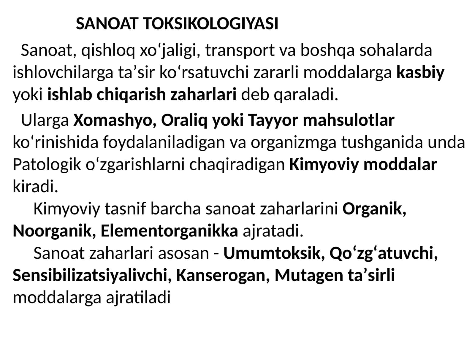 SANOATTOKSIKOLOGIYASI 1