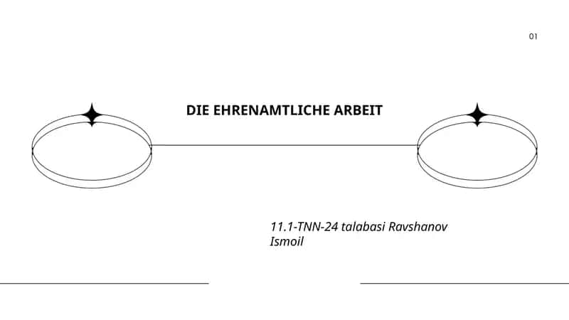 DIE EHRENAMTLICHE ARBEIT 1