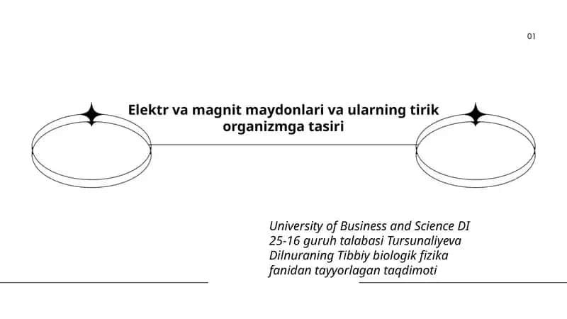 Elektr va magnit maydonlari va ularning tirik organizmga tasiri 1