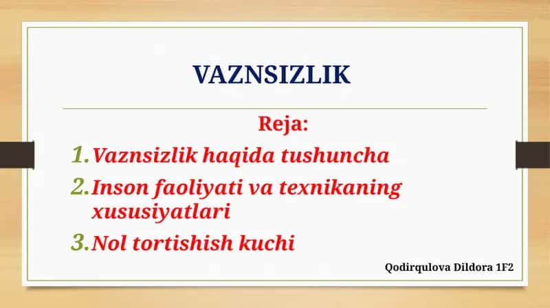 Vaznsizlik 1