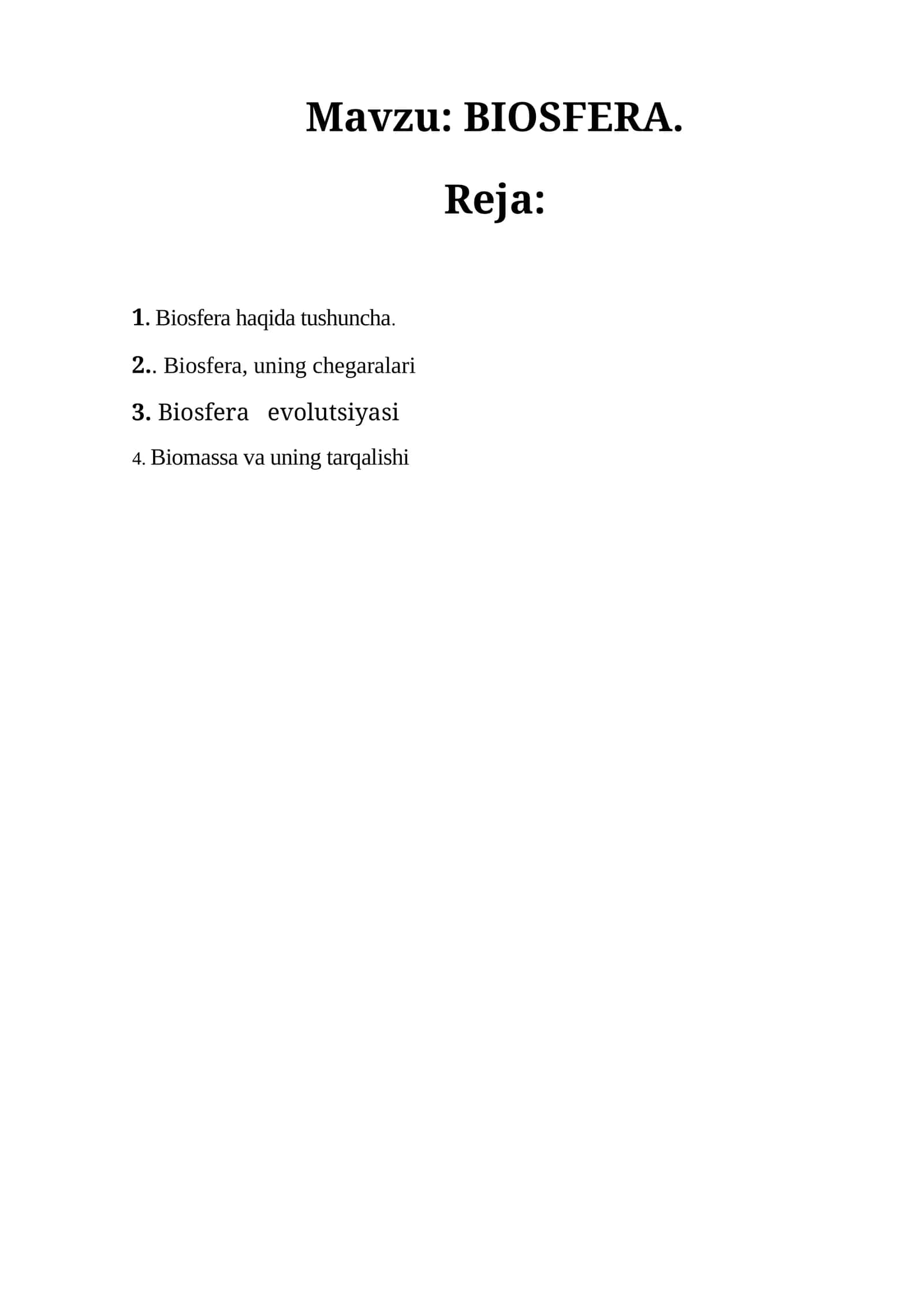 BIOSFERA 1