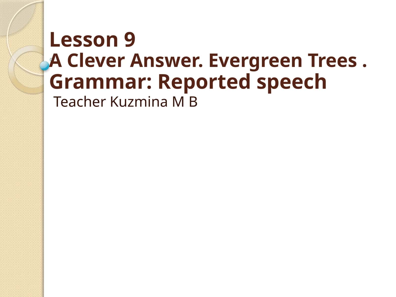 Evergreen Trees 1