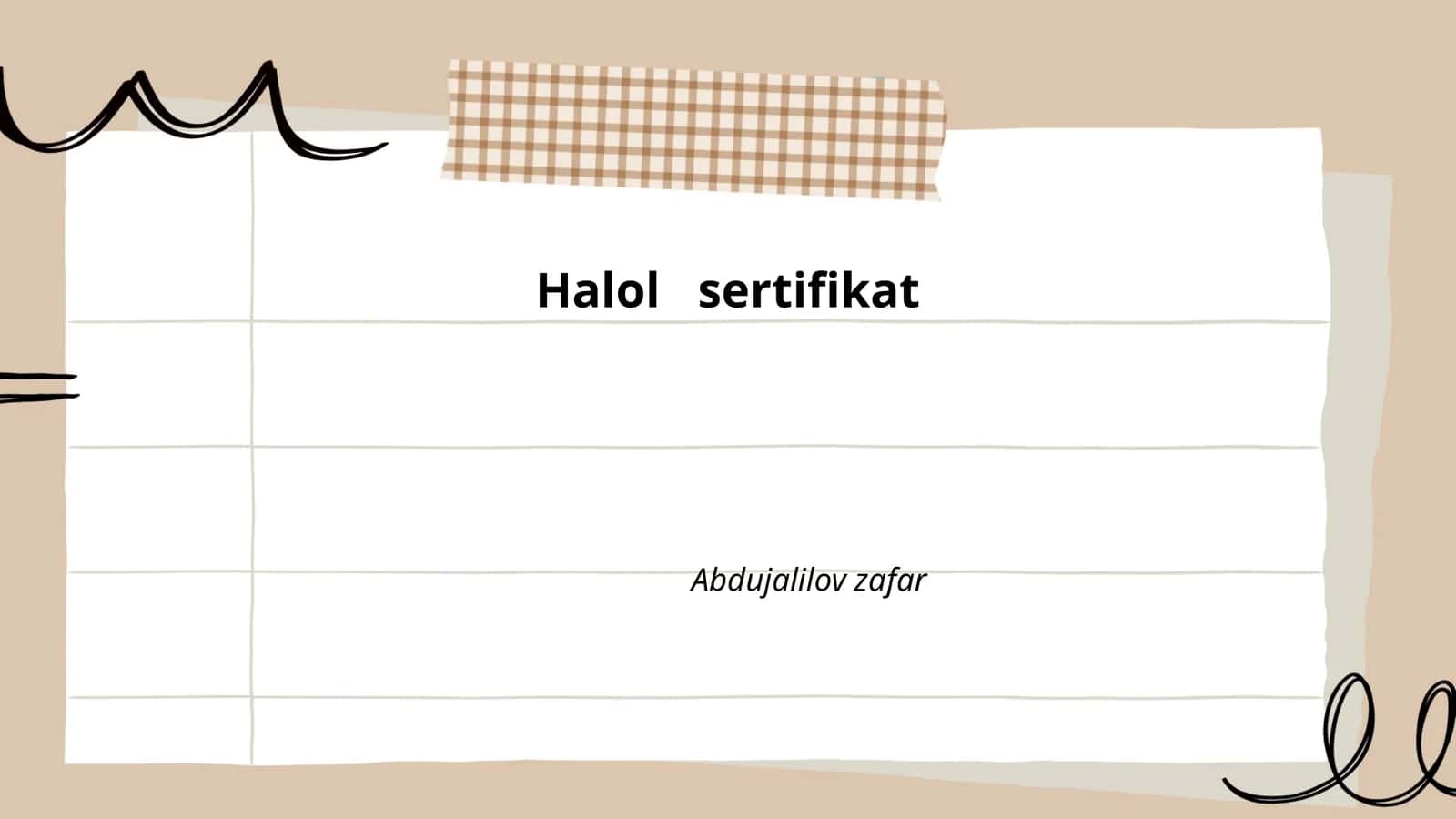 Halol oziq-ovqatlar 1